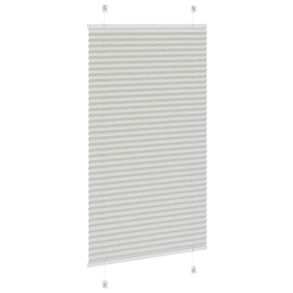 Plisirana roleta svijetlosiva 75x150 cm širina tkanine 74,4 cm