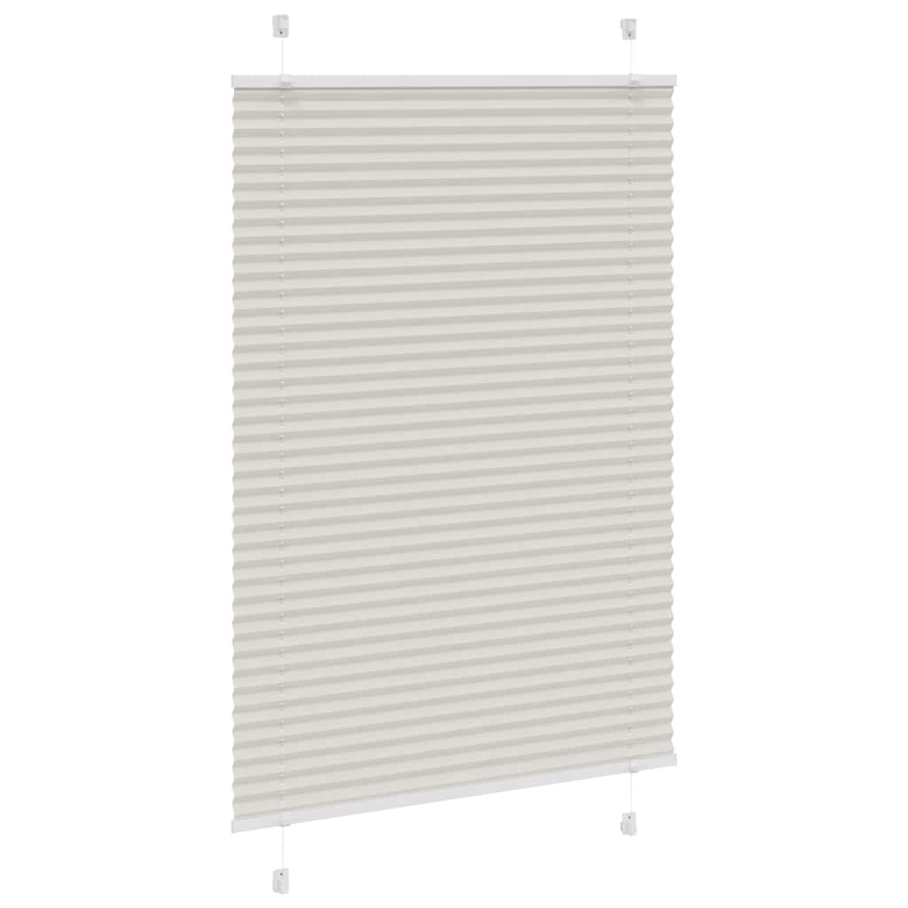 Plisirana roleta svijetlosiva 85x150 cm širina tkanine 84,4 cm
