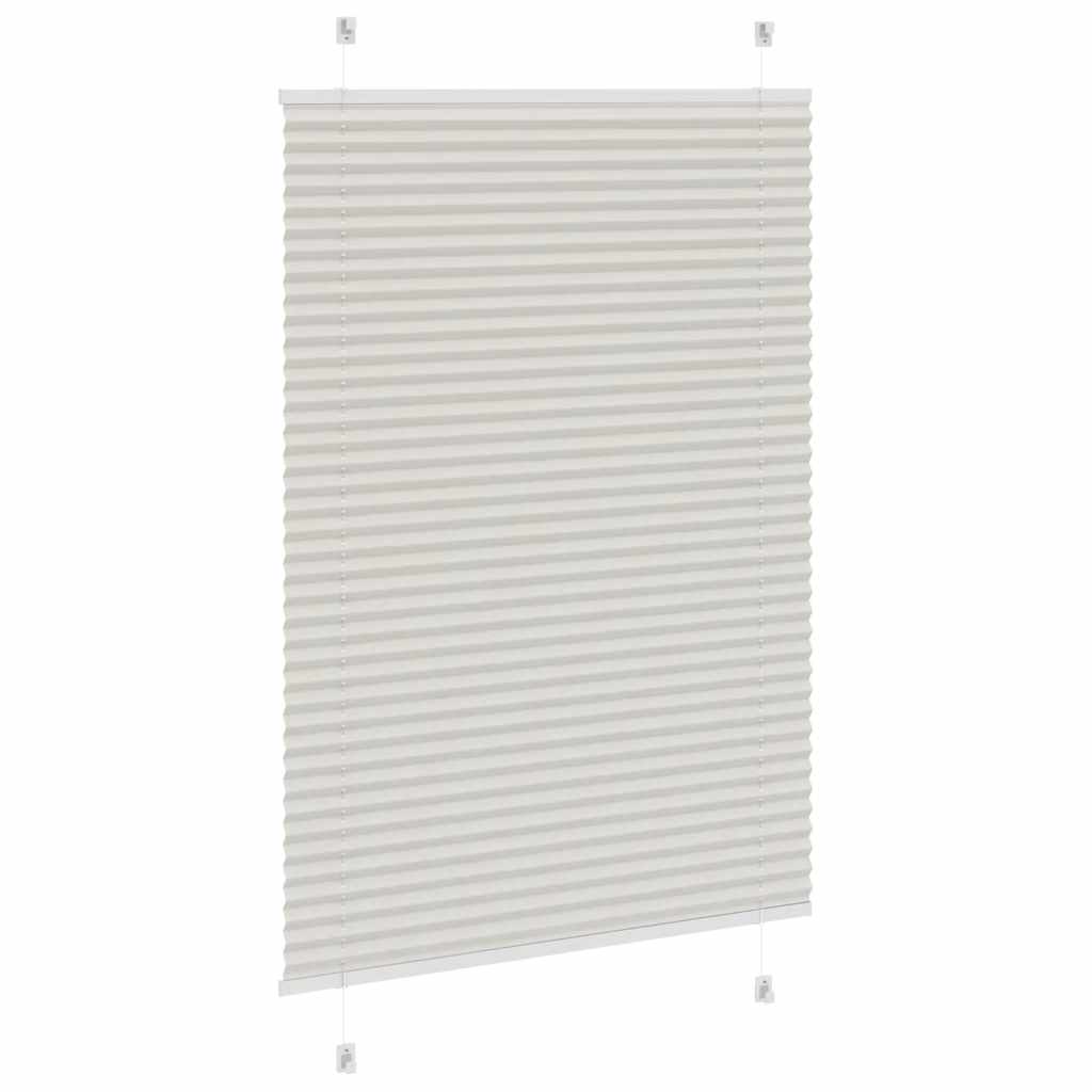 Plisirana roleta svijetlosiva 85x150 cm širina tkanine 84,4 cm