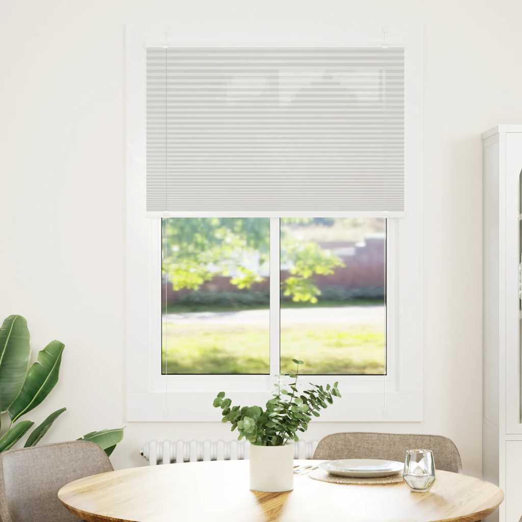 Plisirana roleta svijetlosiva 100x150 cm širina tkanine 99,4 cm