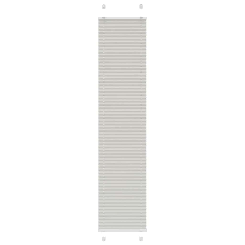 Plisirana roleta svijetlosiva 45x200 cm širina tkanine 44,4 cm