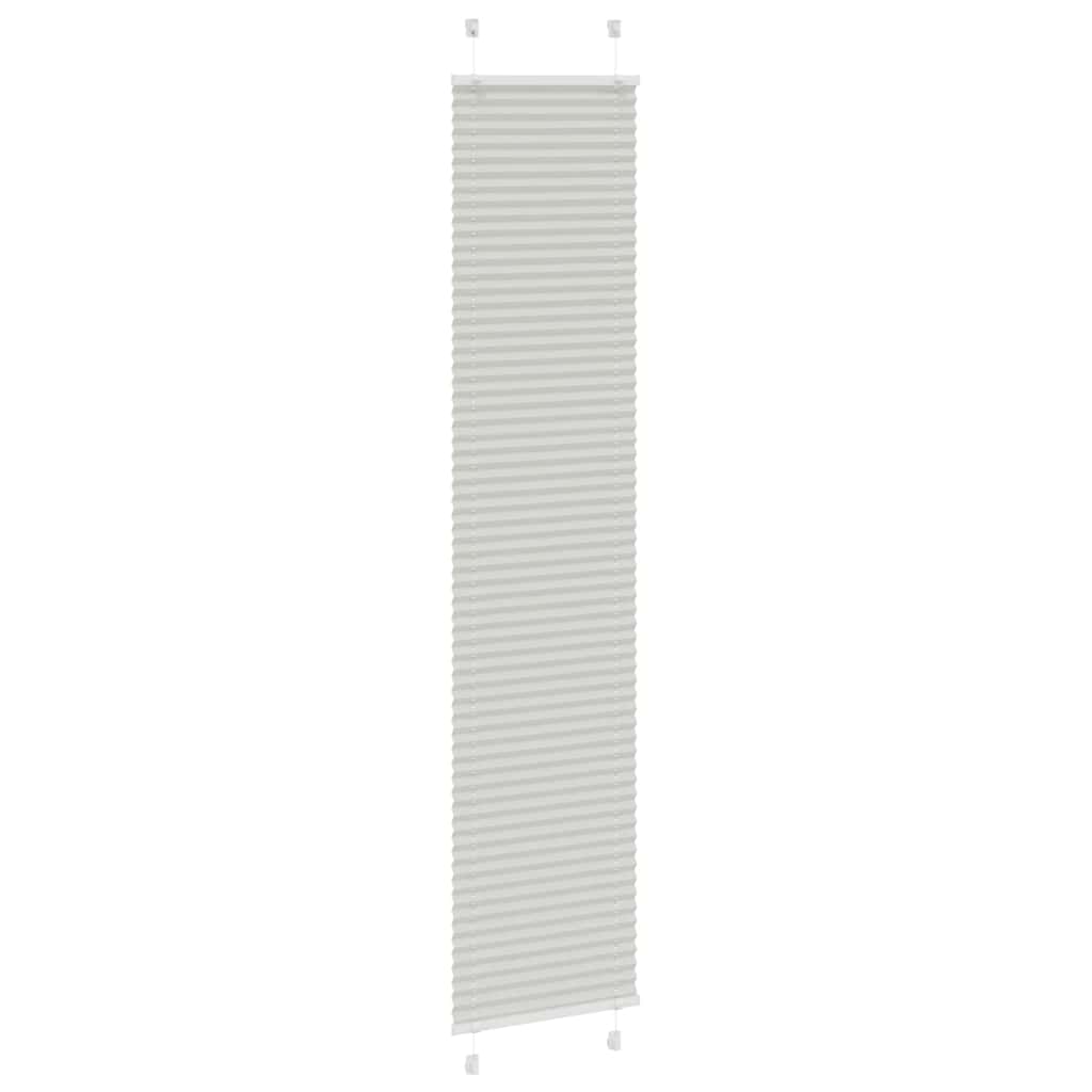 Plisirana roleta svijetlosiva 45x200 cm širina tkanine 44,4 cm