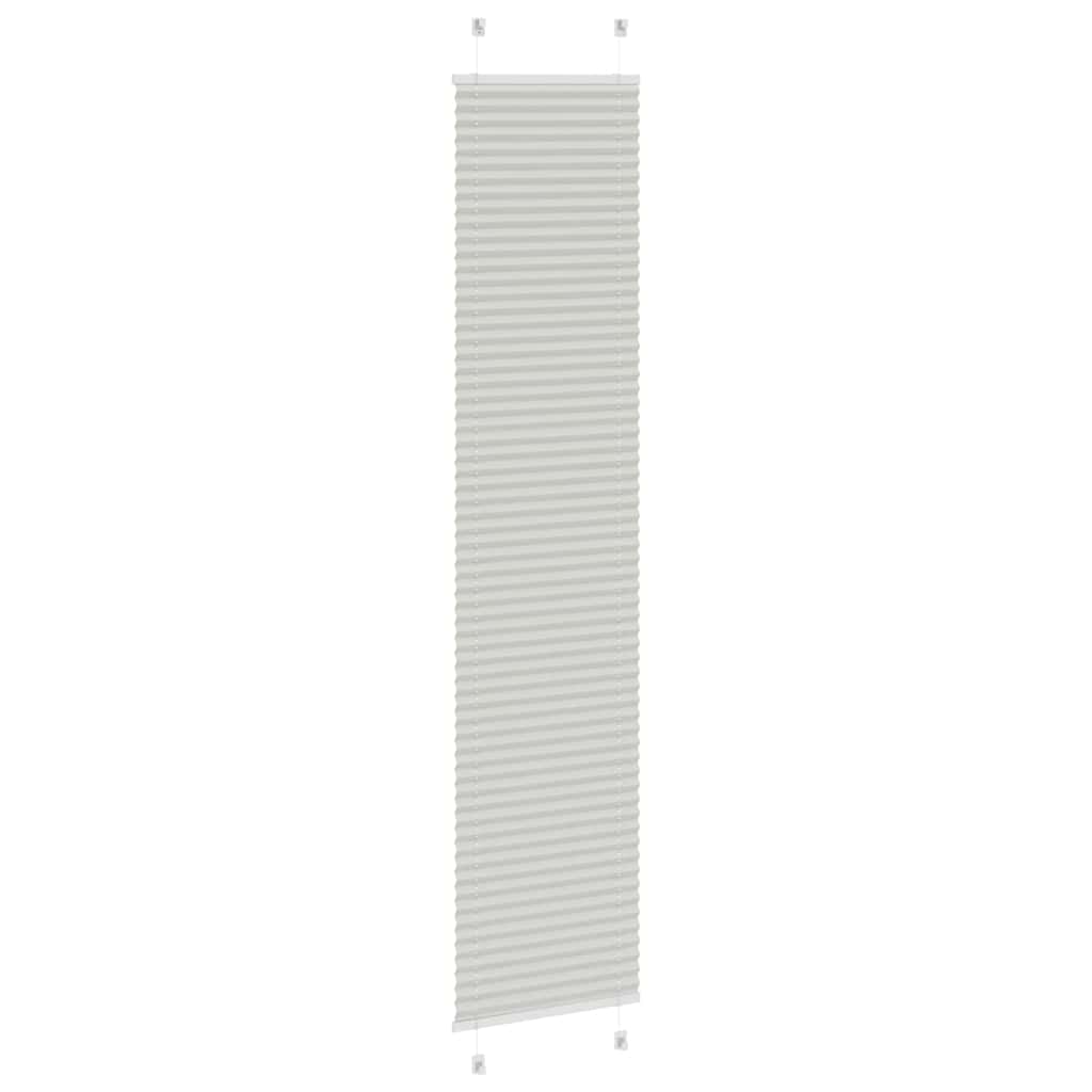 Plisirana roleta svijetlosiva 45x200 cm širina tkanine 44,4 cm