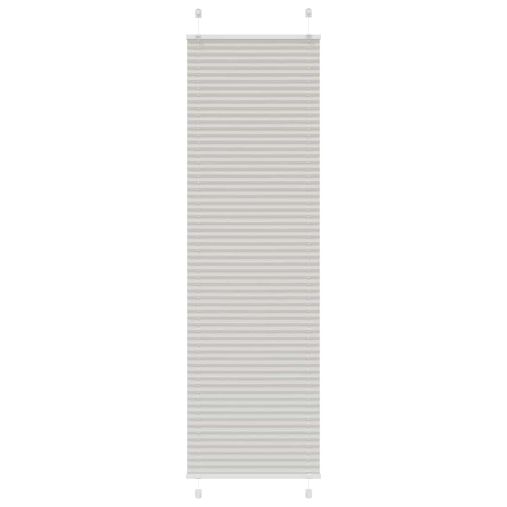 Plisirana roleta svijetlosiva 60x200 cm širina tkanine 59,4 cm