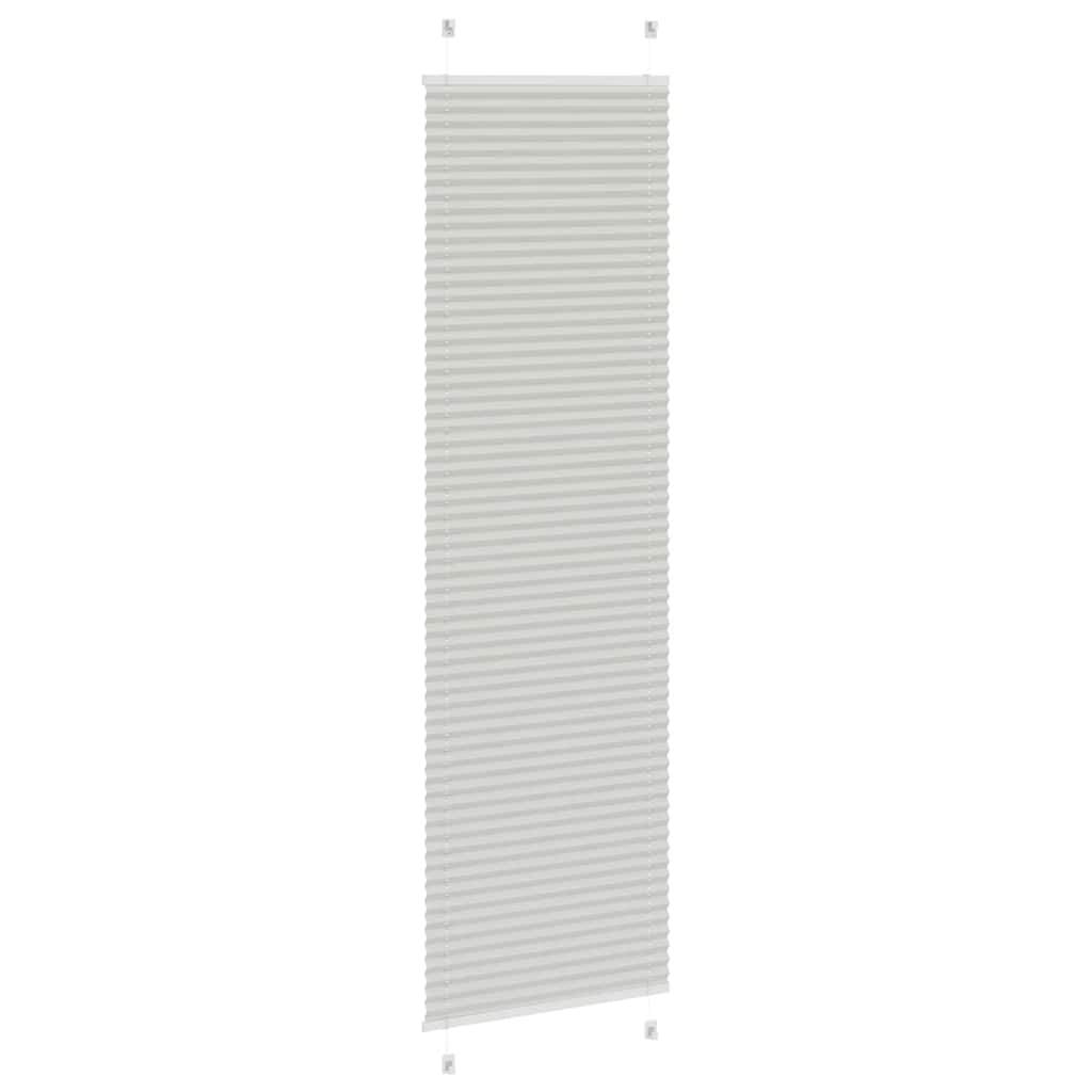 Plisirana roleta svijetlosiva 60x200 cm širina tkanine 59,4 cm
