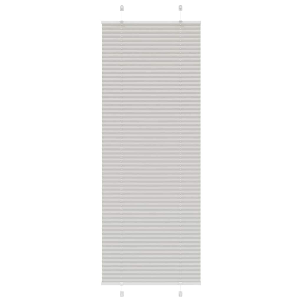 Plisirana roleta svijetlosiva 70x200 cm širina tkanine 69,4 cm