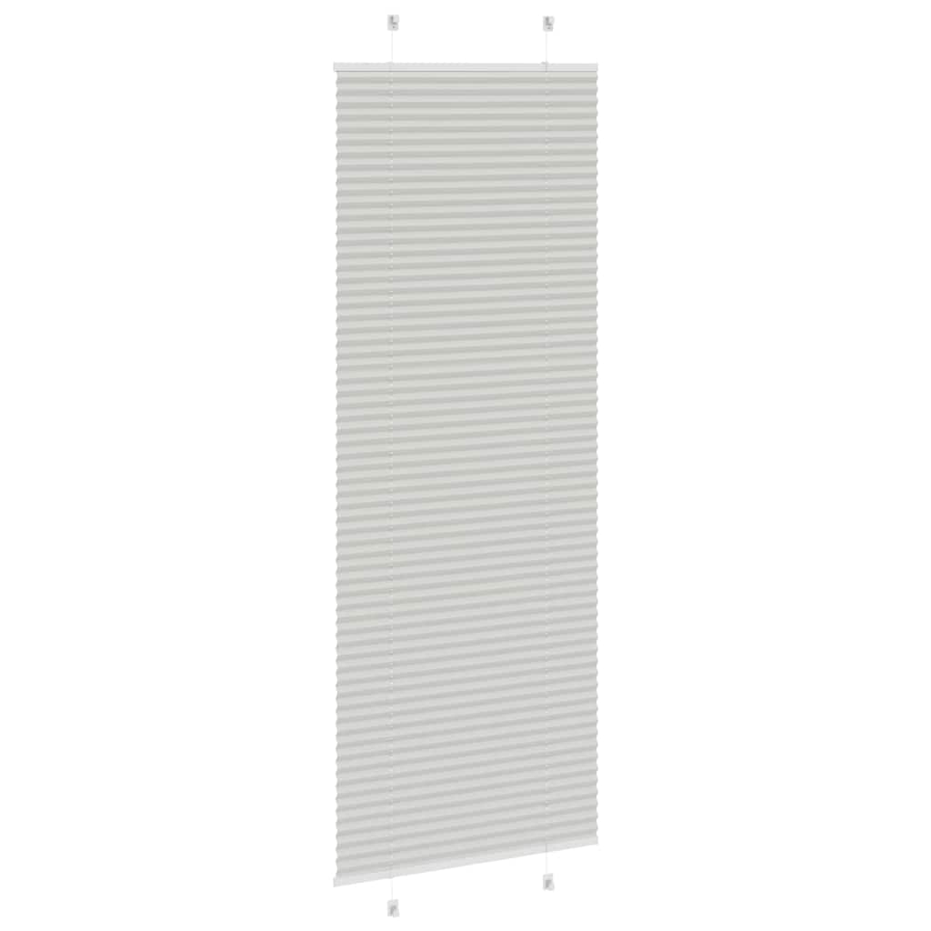 Plisirana roleta svijetlosiva 70x200 cm širina tkanine 69,4 cm