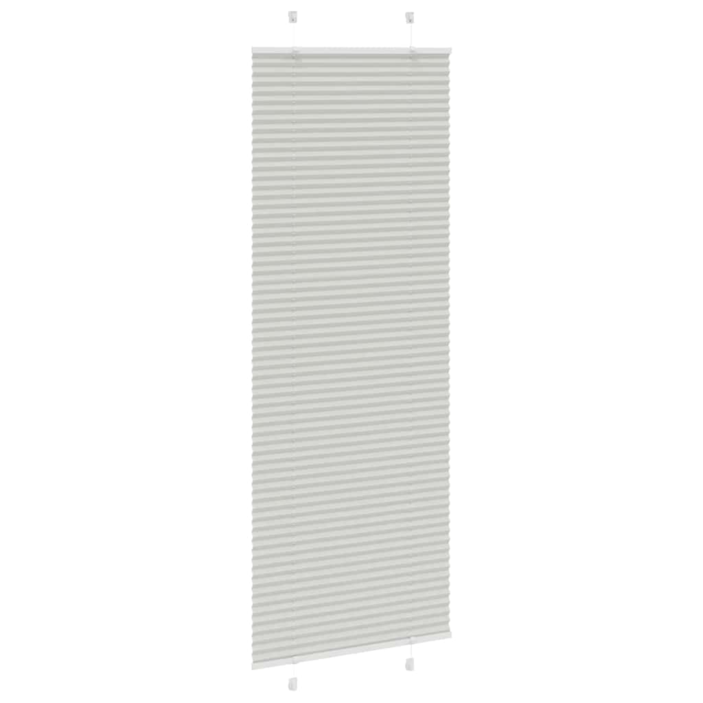Plisirana roleta svijetlosiva 80x200 cm širina tkanine 79,4 cm