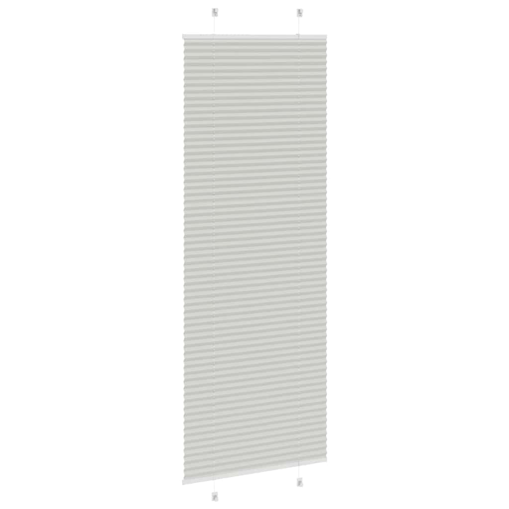 Plisirana roleta svijetlosiva 80x200 cm širina tkanine 79,4 cm