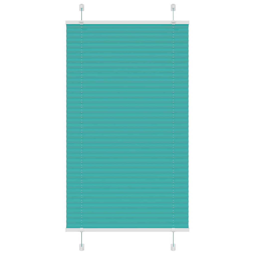Plisirana zavjesa petrolej zelena 75x100 cm Širina tkanine 74,4 cm Poliester