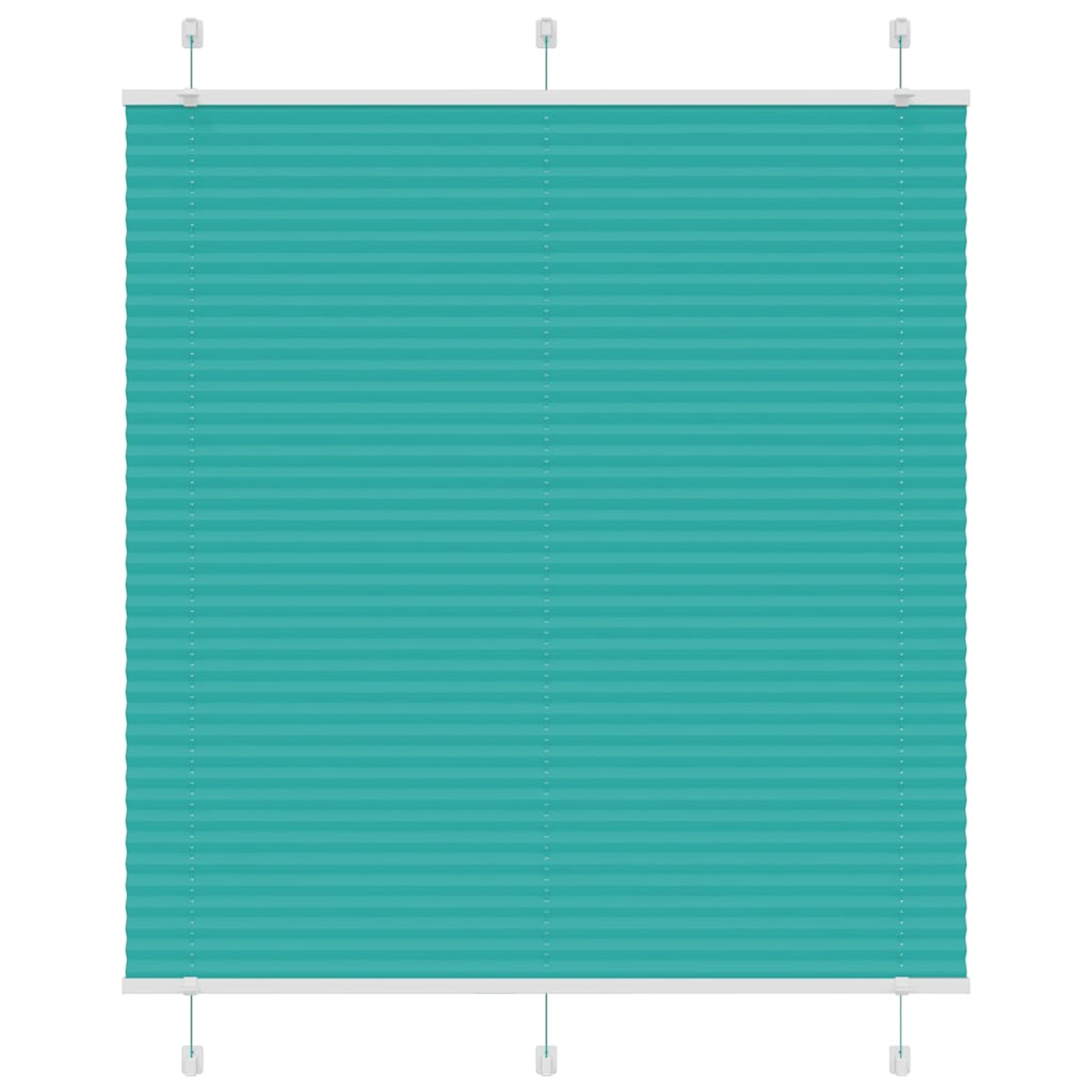Plisirana zavjesa Petrolej zelena 120x100 cm Širina tkanine 119,4 cm Poliester