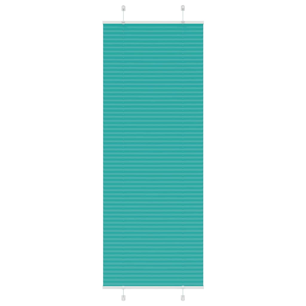 Plisirana zavjesa petrolej zelena 75x200 cm Širina tkanine 74,4 cm Poliester