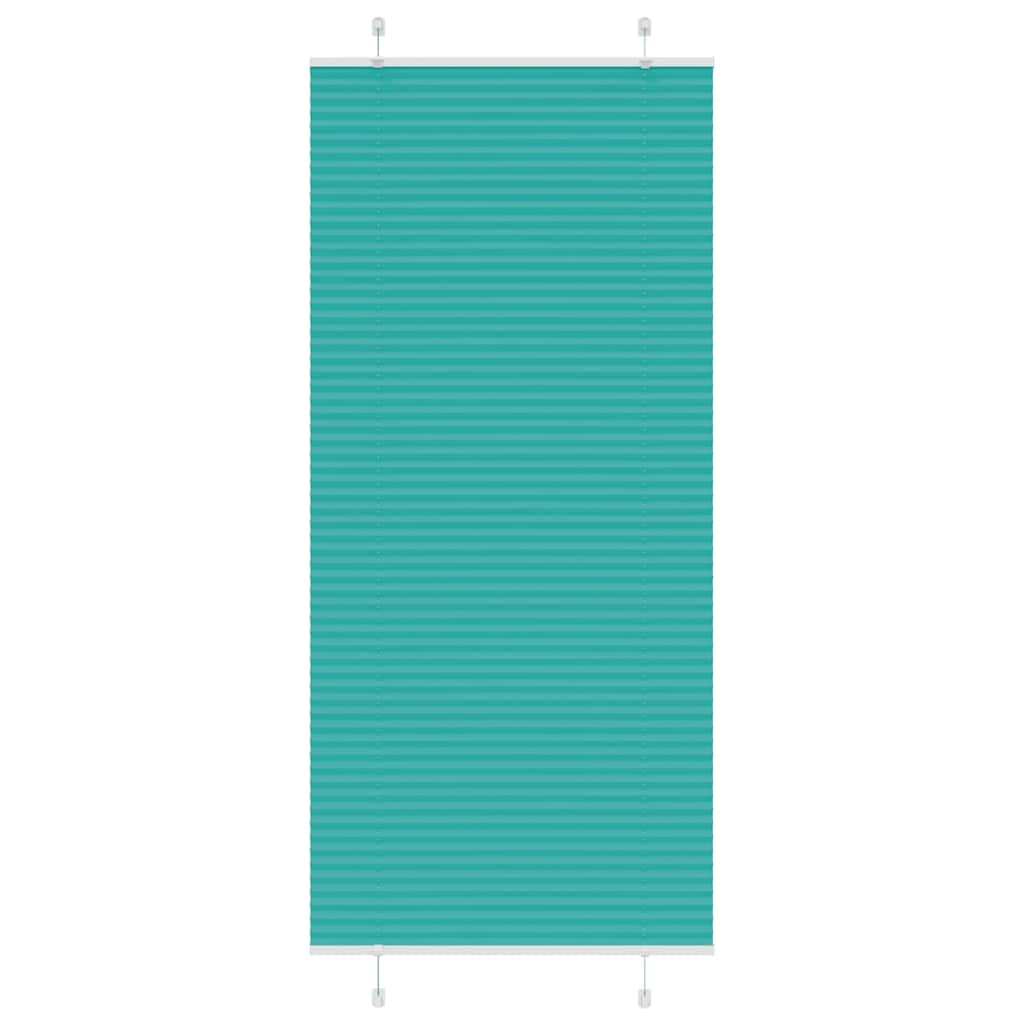 Plisirana zavjesa Petrolej zelena 90x200 cm Širina tkanine 89,4 cm Poliester