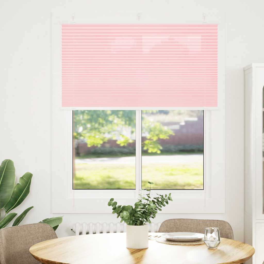 Plisirana roleta ružičasta 105x150 cm širina tkanine 104,4 cm