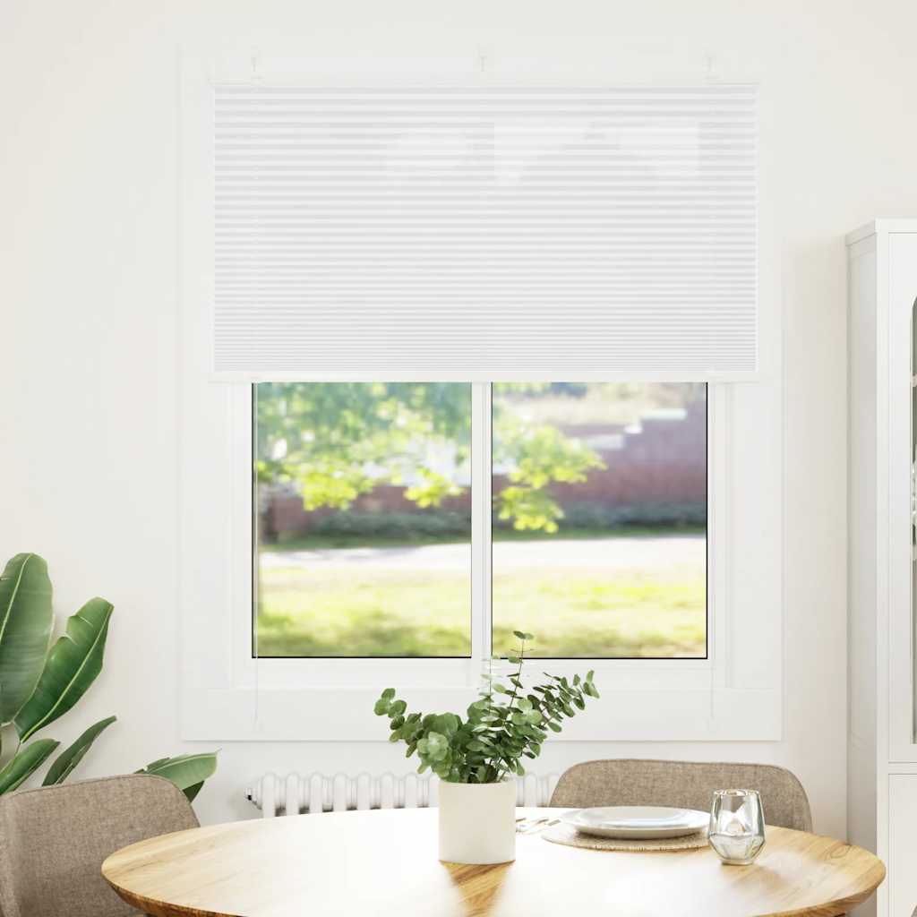 Plisirana roleta bijela 105x100 cm širina tkanine 104,4 cm