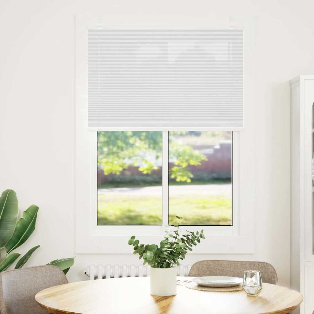 Plisirana roleta bijela 85x150 cm širina tkanine 84,4 cm