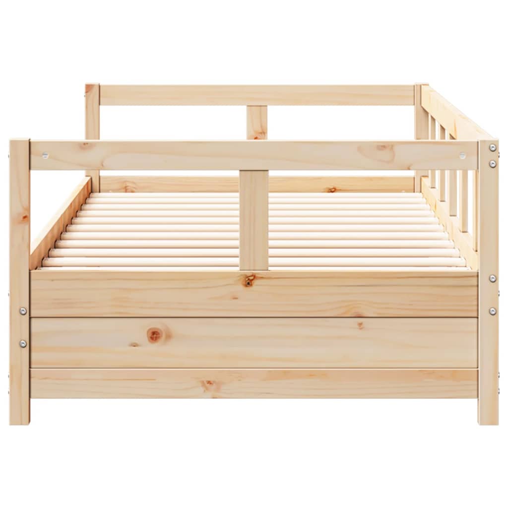 Dnevni krevet prirodne boje 80 x 200 cm od masivne borovine