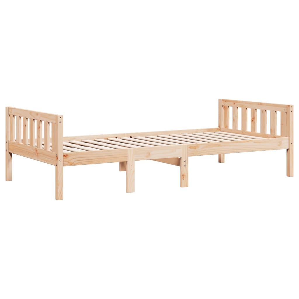 Dječji krevet bez madraca 75 x 190 cm od masivne borovine