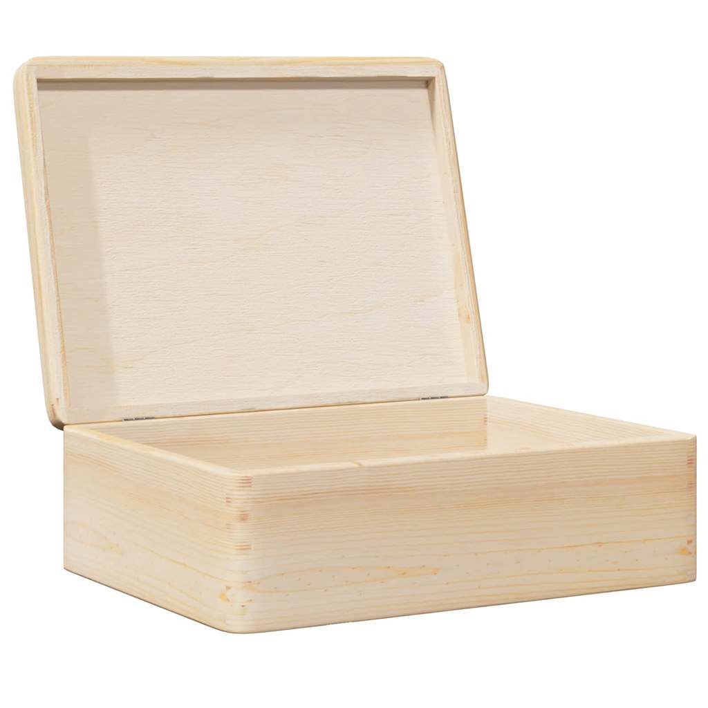 Drvena kutija s poklopcem 40x30x13 cm Puno drvo Bor