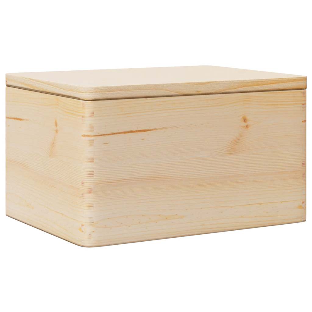 Drvena kutija s poklopcem 40x30x23 cm Puno drvo Bor