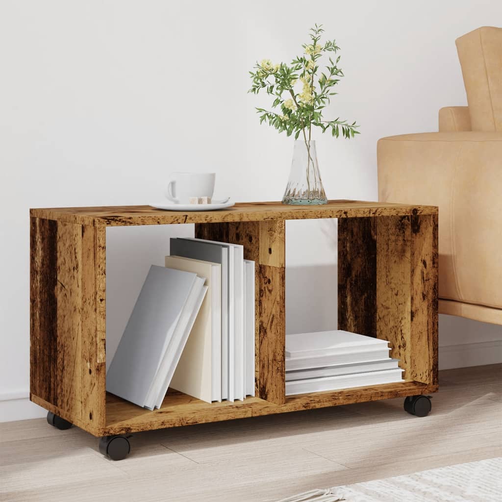 Pomični ormarić boja staro drva 72x33x42,5 cm konstruirano drvo