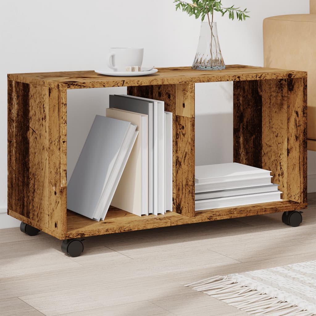 Pomični ormarić boja staro drva 72x33x42,5 cm konstruirano drvo