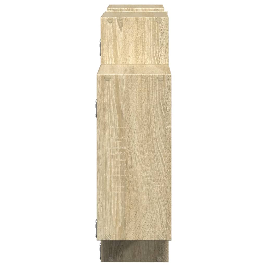 Zidna polica boja hrasta sonome 159x18x65 cm konstruirano drvo