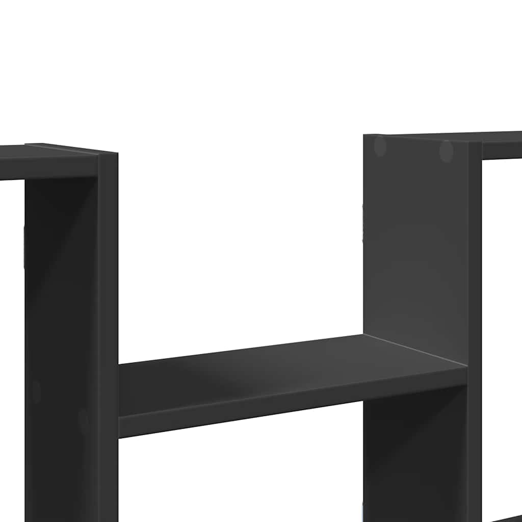 Zidna polica crna 99x15x60 cm konstruirano drvo