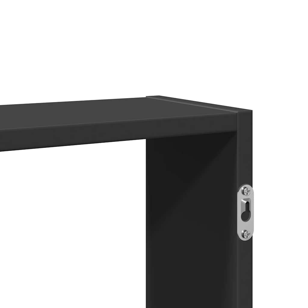 Zidna polica crna 99x15x60 cm konstruirano drvo