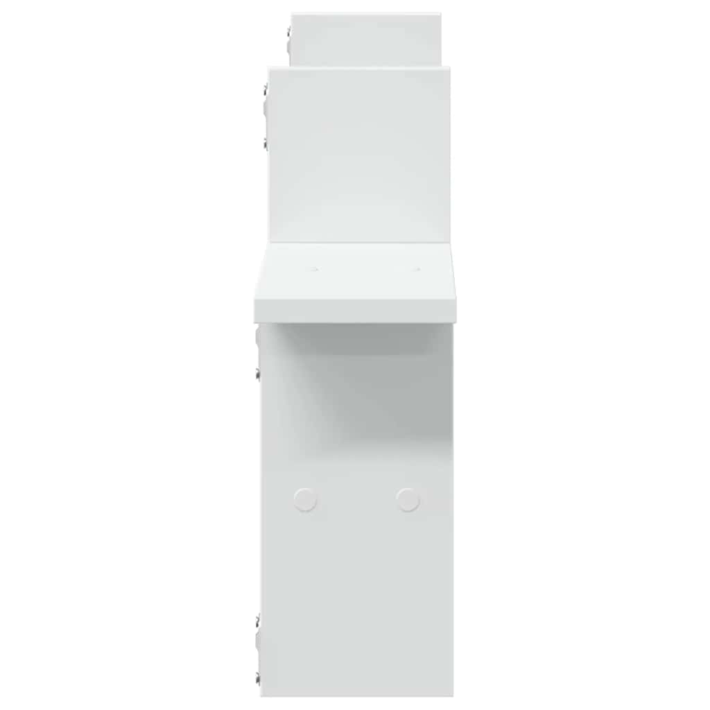 Zidne police 2 kom bijele 38x12x38 cm konstruirano drvo