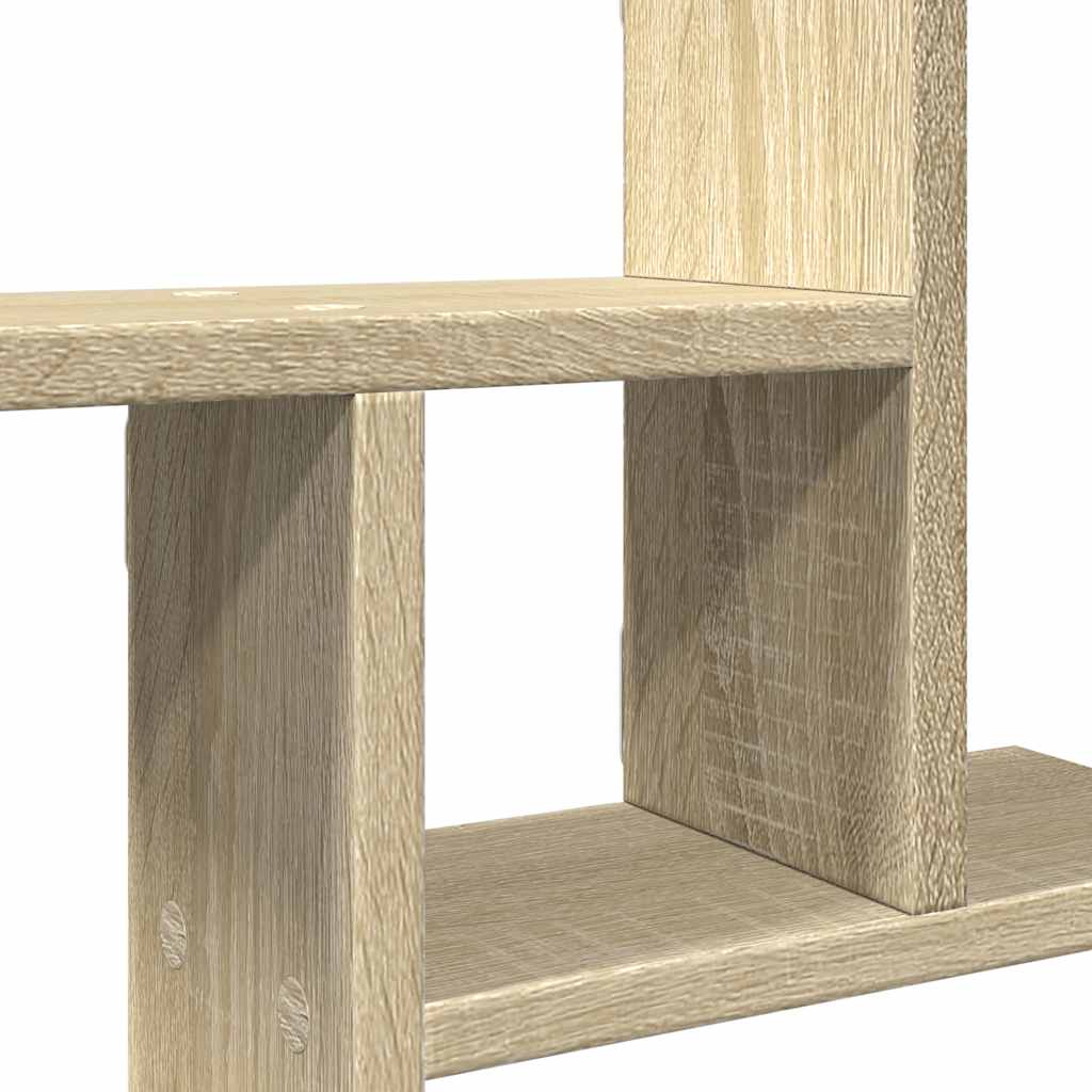 Zidne police 2 kom boja hrasta 50x12x50cm od konstruiranog drva