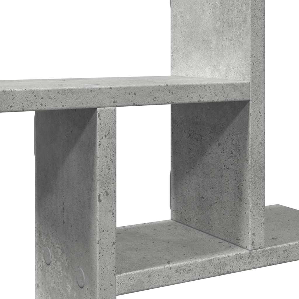 Zidne police 2 kom boja betona 50x12x50cm od konstruiranog drva