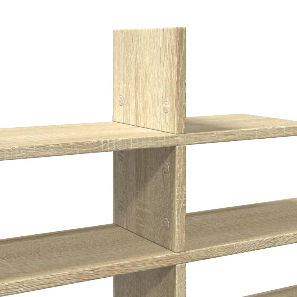 Zidna polica boja hrasta 124,5x18x60,5 cm konstruirano drva