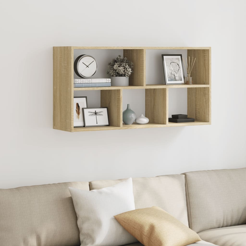 Zidna polica boja hrasta sonome 100 x 25 x 50 cm drvena