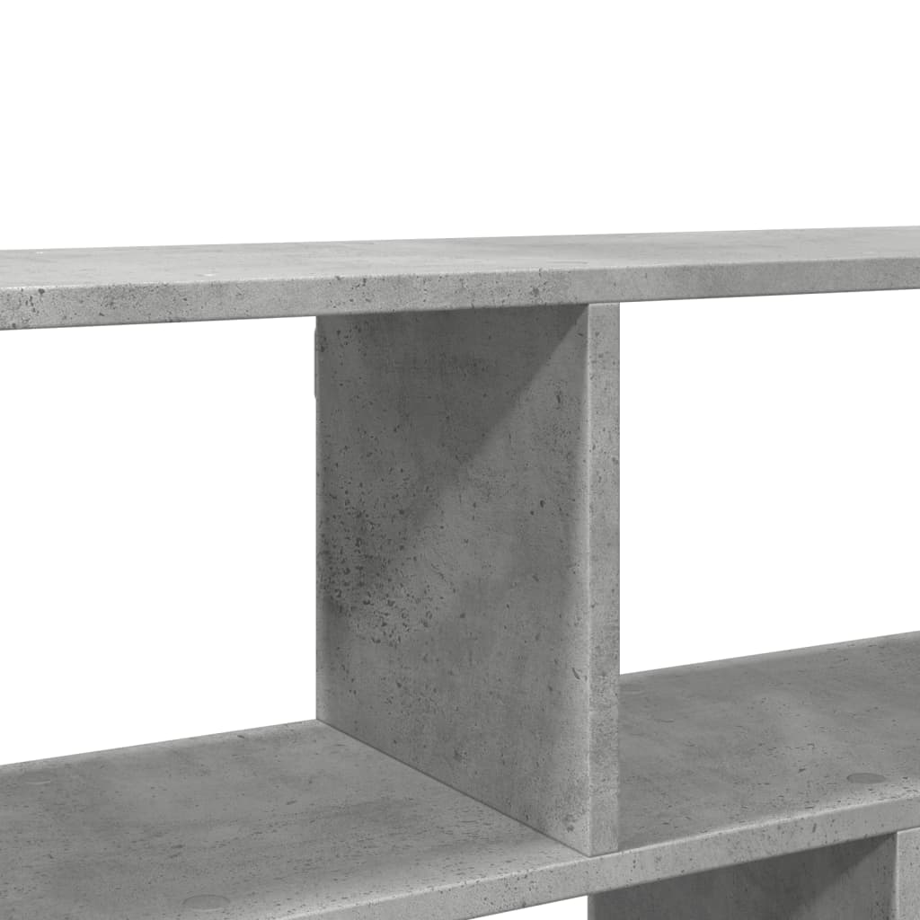 Zidna polica siva boja betona 100x25x50 cm konstruirano drvo