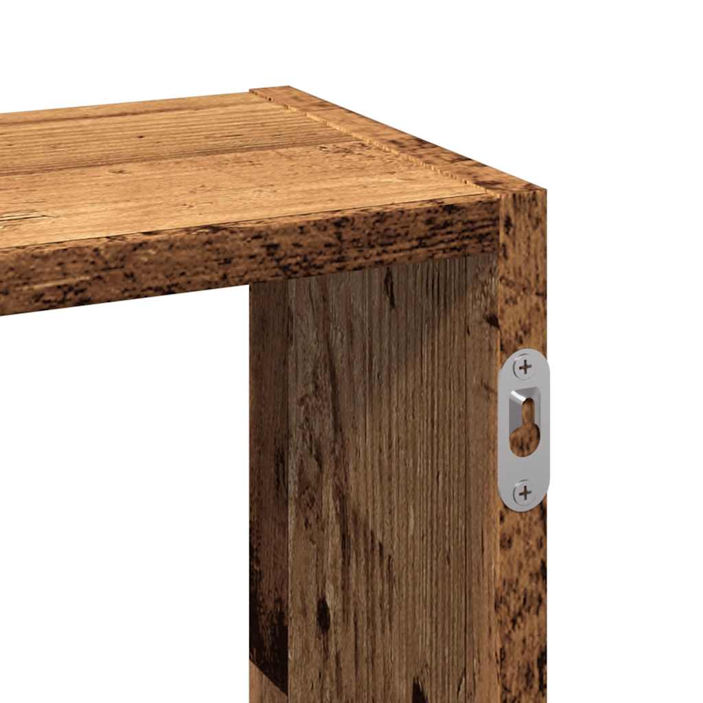 Zidna polica Staro drvo 159x18x66 cm Konstruirano drvo