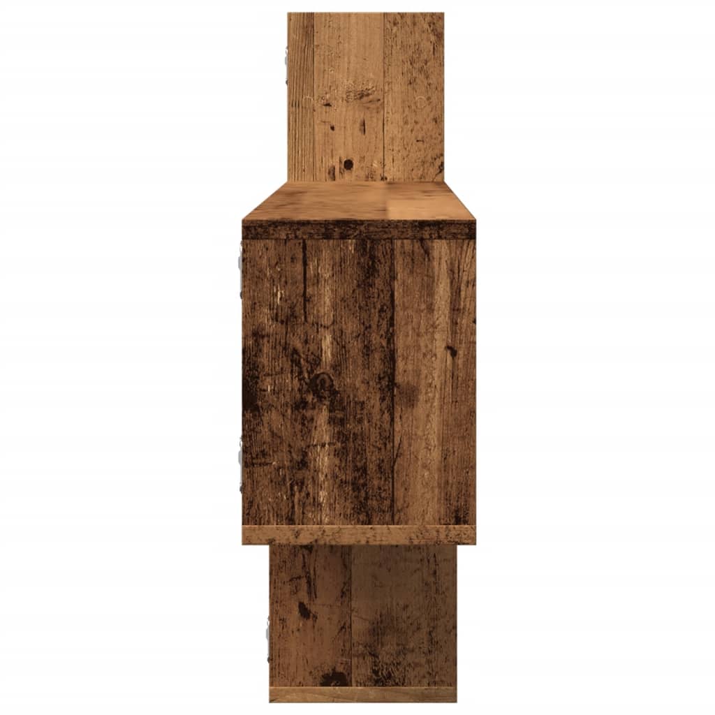 Zidna polica boja staro drvo 167,5x18x68 cm konstruirano drvo