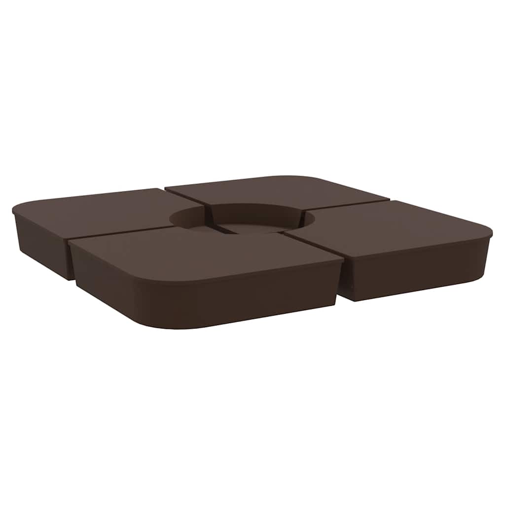 4-dijelni set suncobrana za križni suncobran 100 kg PP