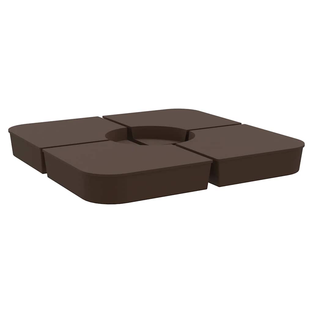4-dijelni set suncobrana za križni suncobran 100 kg PP