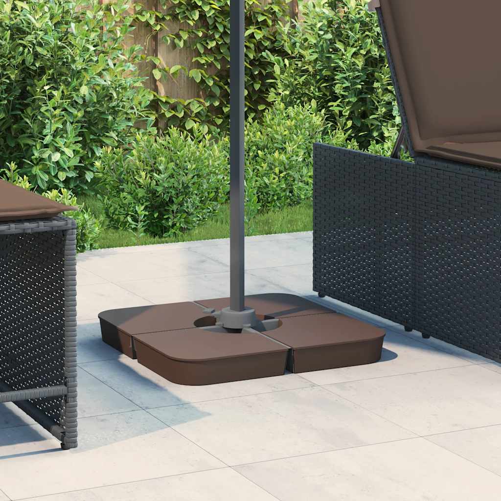 4-dijelni set suncobrana za križni suncobran 100 kg PP