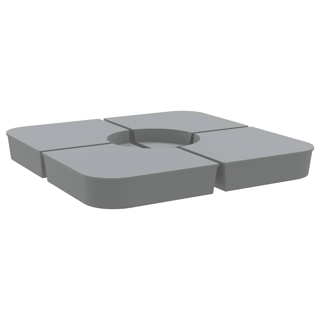 4-dijelni set suncobrana za križni suncobran 100 kg PP