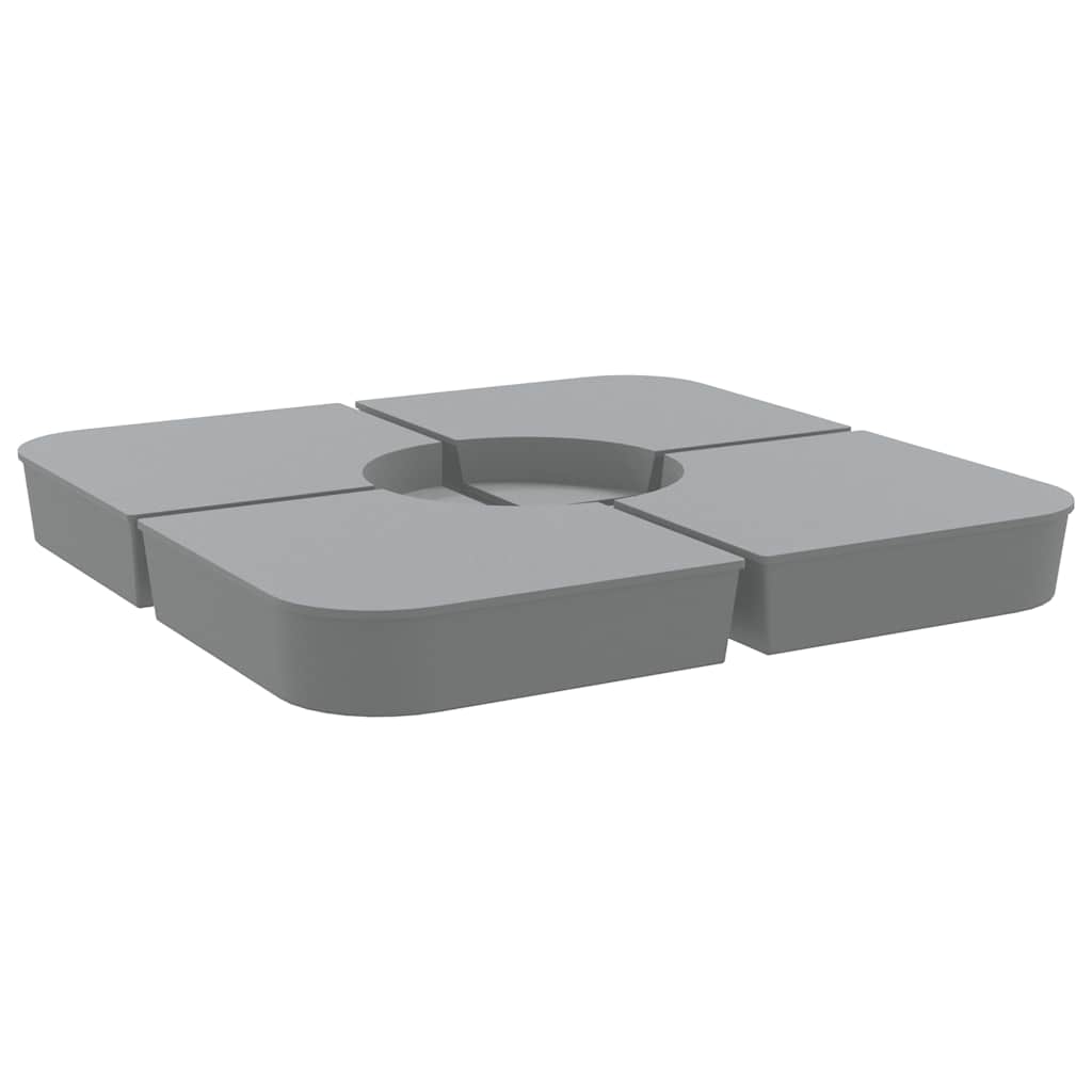 4-dijelni set suncobrana za križni suncobran 100 kg PP