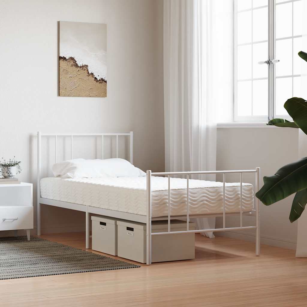 Madrac od pjene za djecu bijeli 80 x 160 cm tvrdoća H2 H3