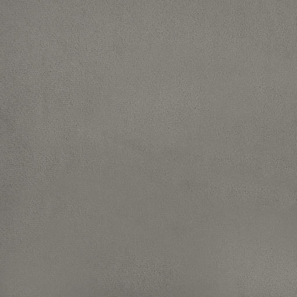 Madrac s oprugama srednje tvrdoće svjetlosivi 80 x 210 x 20 cm baršunasti