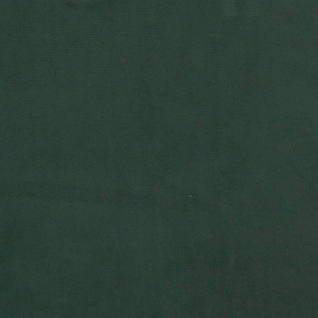 Madrac s oprugama srednje tvrdoće tamnozeleni 80 x 210 x 20 cm baršunasti