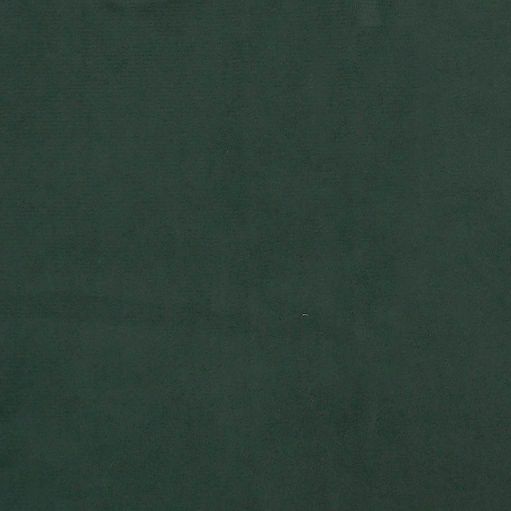 Madrac s oprugama srednje tvrdoće tamnozeleni 100x210x20 cm baršunasti