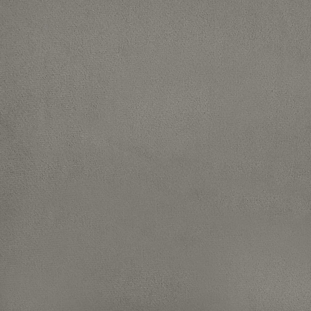 Madrac s oprugama srednje tvrdoće svjetlosivi 160x210x20 cm baršunasti