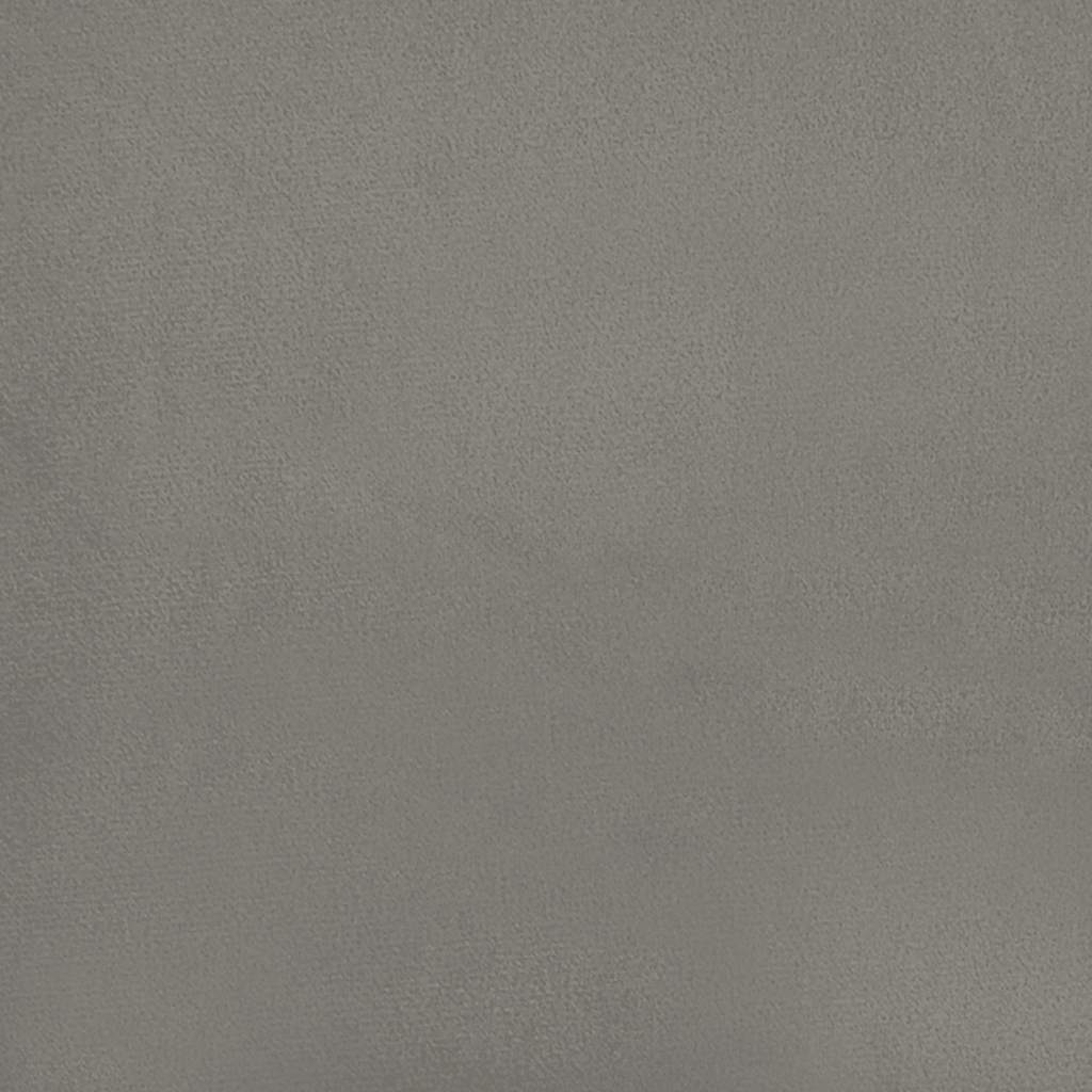 Madrac s oprugama srednje tvrdoće svjetlosivi 100x220x20 cm baršunasti