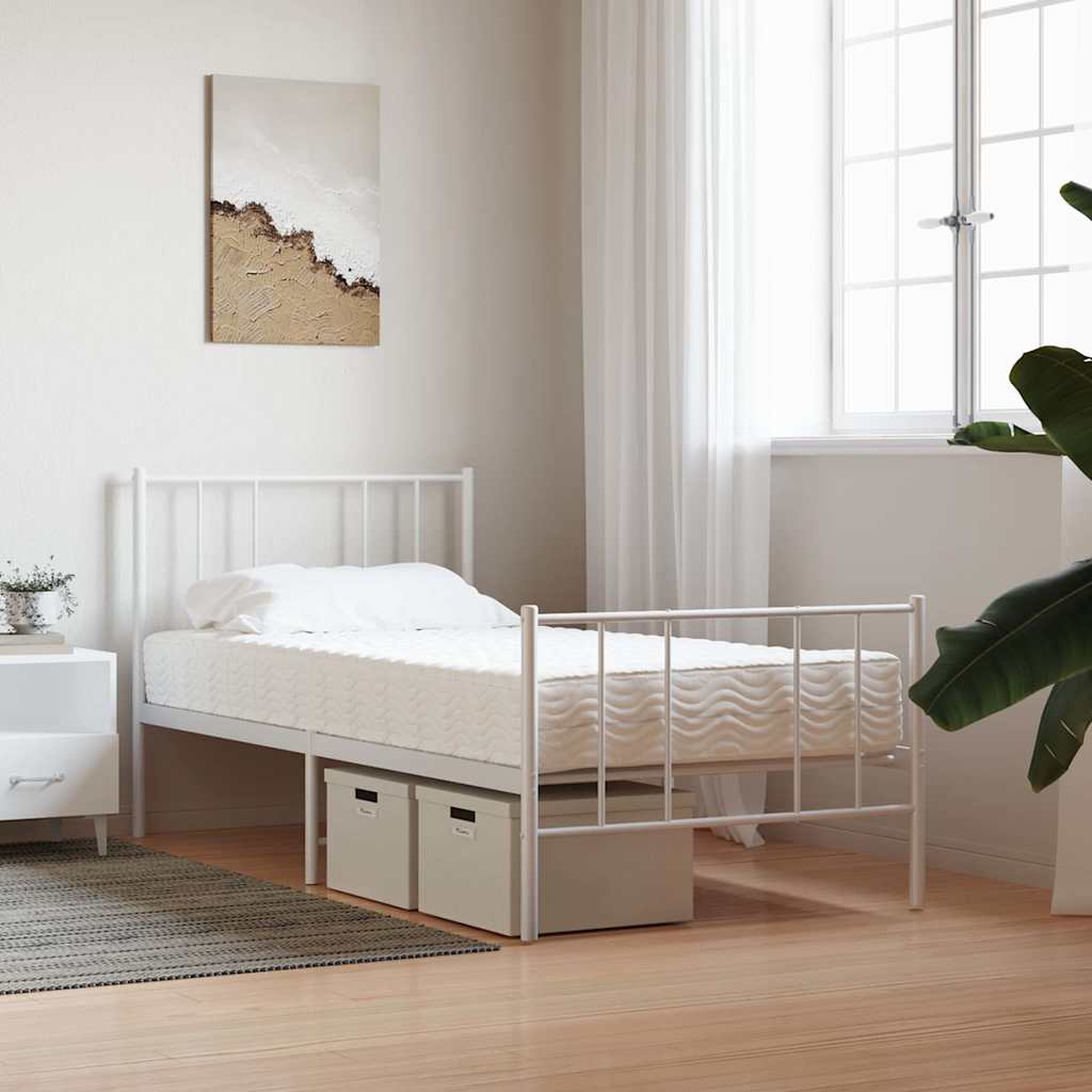 Madrac od pjene bijeli 80x210 cm tvrdoća H2 H3