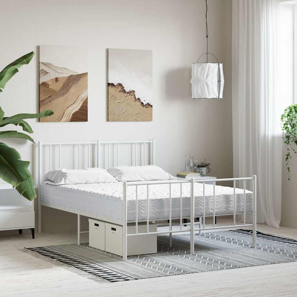 Madrac od pjene bijeli 120 x 210 cm tvrdoća H2 H3